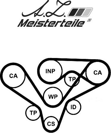 A.Z. Meisterteile AZMT-30-058-2327 - Zobsiksnas komplekts adetalas.lv