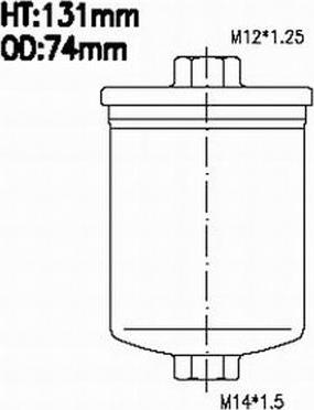 Azumi FSP41010 - Degvielas filtrs adetalas.lv