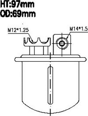 Azumi FSP28202U - Degvielas filtrs adetalas.lv