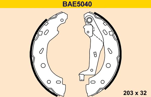 Barum BAE5040 - Bremžu loku komplekts adetalas.lv