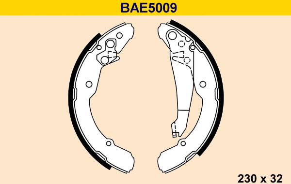 Barum BAE5009 - Bremžu loku komplekts adetalas.lv