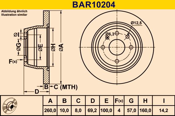 Barum BAR10204 - Bremžu diski adetalas.lv