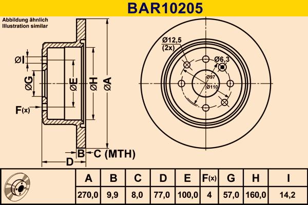 Barum BAR10205 - Bremžu diski adetalas.lv