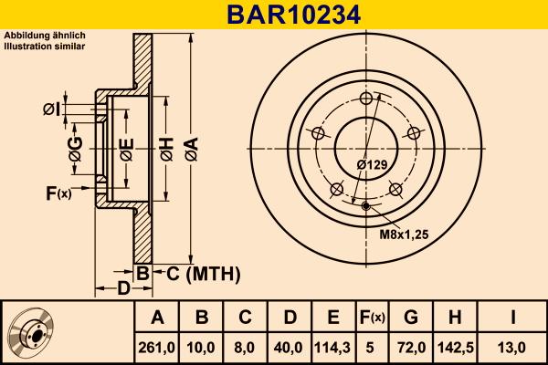 Barum BAR10234 - Bremžu diski adetalas.lv