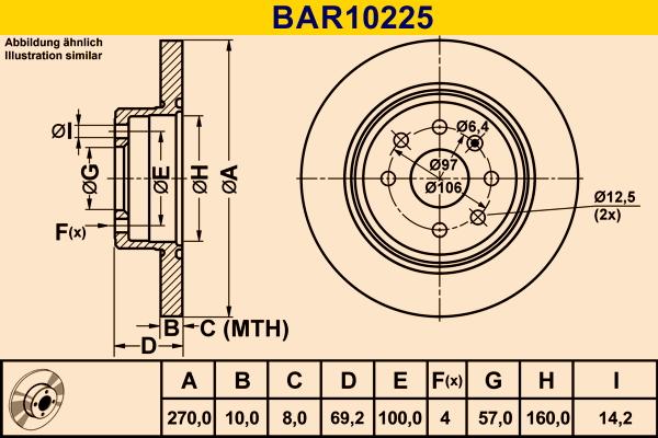 Barum BAR10225 - Bremžu diski adetalas.lv