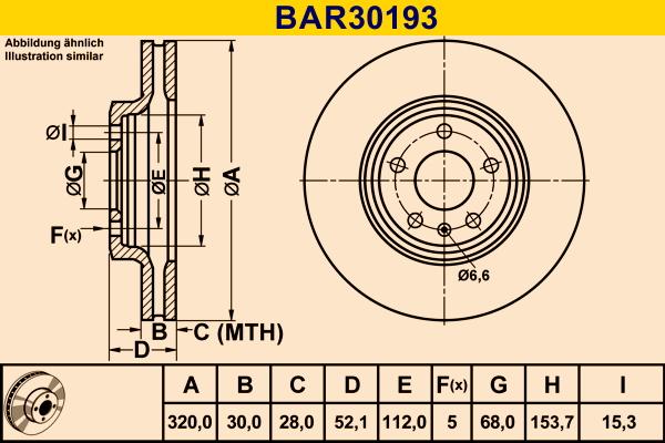 Barum BAR30193 - Bremžu diski adetalas.lv