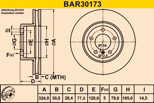 Barum BAR30173 - Bremžu diski adetalas.lv