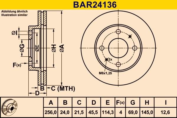 Barum BAR24136 - Bremžu diski adetalas.lv