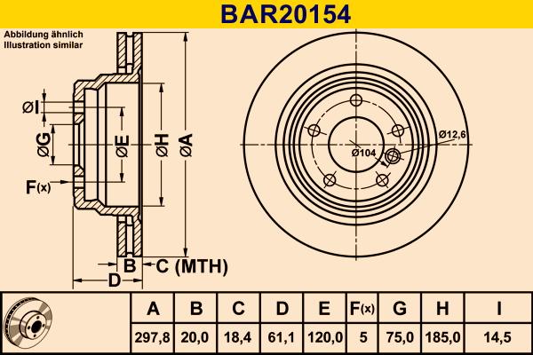 Barum BAR20154 - Bremžu diski adetalas.lv