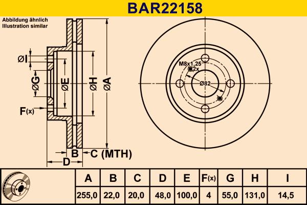 Barum BAR22158 - Bremžu diski adetalas.lv