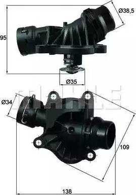 BEHR TI 234 88 - Termostats, Dzesēšanas šķidrums adetalas.lv