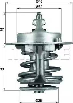 BEHR TX 63 83 - Termostats, Dzesēšanas šķidrums adetalas.lv