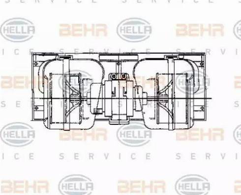 BEHR HELLA Service 8EW 009 157-661 - Salona ventilators adetalas.lv