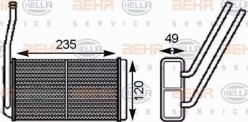 BEHR HELLA Service 8FH 351 000-161 - Siltummainis, Salona apsilde adetalas.lv