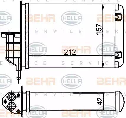 BEHR HELLA Service 8FH 351 001-554 - Siltummainis, Salona apsilde adetalas.lv