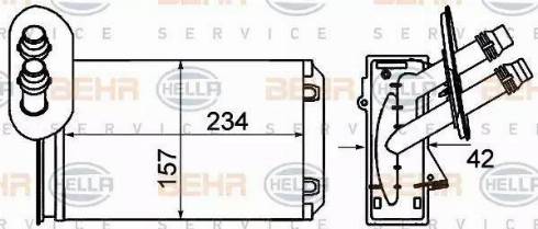 BEHR HELLA Service 8FH 351 001-621 - Siltummainis, Salona apsilde adetalas.lv