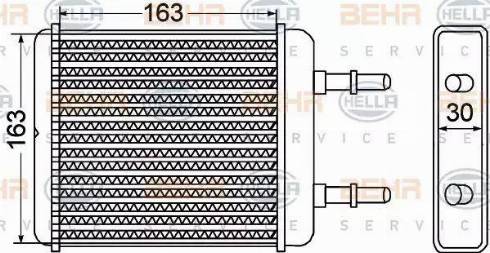 BEHR HELLA Service 8FH 351 308-301 - Siltummainis, Salona apsilde adetalas.lv