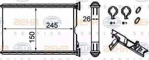 BEHR HELLA Service 8FH 351 333-224 - Siltummainis, Salona apsilde adetalas.lv