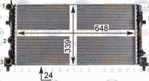 BEHR HELLA Service 8MK 376 902-014 - Radiators, Motora dzesēšanas sistēma adetalas.lv