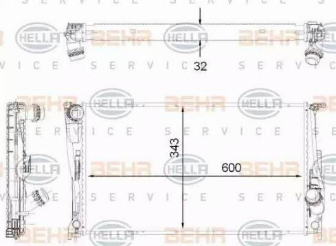 BEHR HELLA Service 8MK 376 792-261 - Radiators, Motora dzesēšanas sistēma adetalas.lv