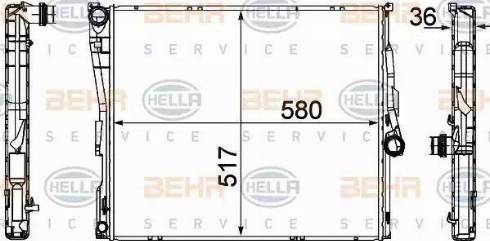 BEHR HELLA Service 8MK 376 764-771 - Radiators, Motora dzesēšanas sistēma adetalas.lv