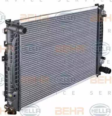 BEHR HELLA Service 8MK 376 720-601 - Radiators, Motora dzesēšanas sistēma adetalas.lv