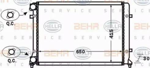 BEHR HELLA Service 8MK 376 774-021 - Radiators, Motora dzesēšanas sistēma adetalas.lv