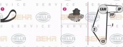 BEHR HELLA Service 8MP 376 804-891 - Ūdenssūknis + Zobsiksnas komplekts adetalas.lv