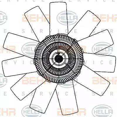 BEHR HELLA Service 8MV 376 906-741 - Ventilators, Motora dzesēšanas sistēma adetalas.lv