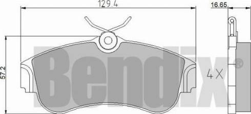 BENDIX 510099 - Bremžu uzliku kompl., Disku bremzes adetalas.lv