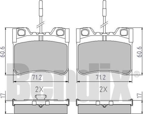 BENDIX 510116 - Bremžu uzliku kompl., Disku bremzes adetalas.lv