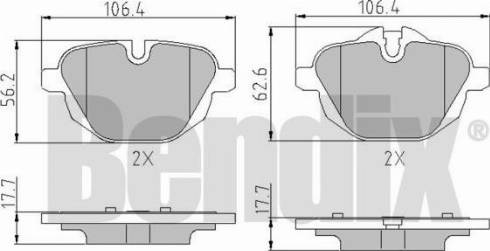 BENDIX 510754 - Bremžu uzliku kompl., Disku bremzes adetalas.lv