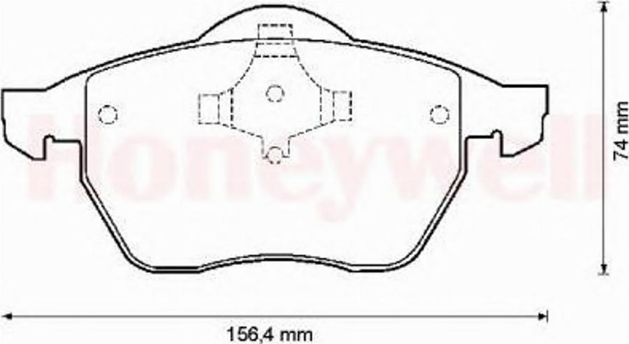 BENDIX 571900B - Bremžu uzliku kompl., Disku bremzes adetalas.lv