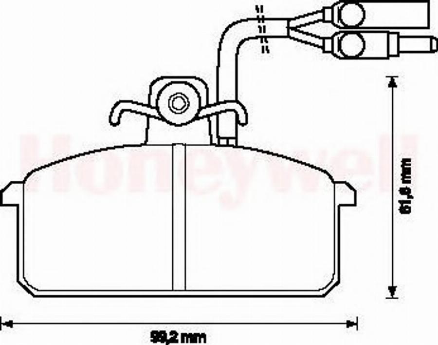 BENDIX 571455B - Bremžu uzliku kompl., Disku bremzes adetalas.lv