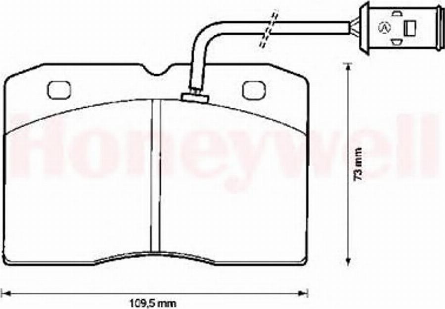 BENDIX 571422B - Bremžu uzliku kompl., Disku bremzes adetalas.lv