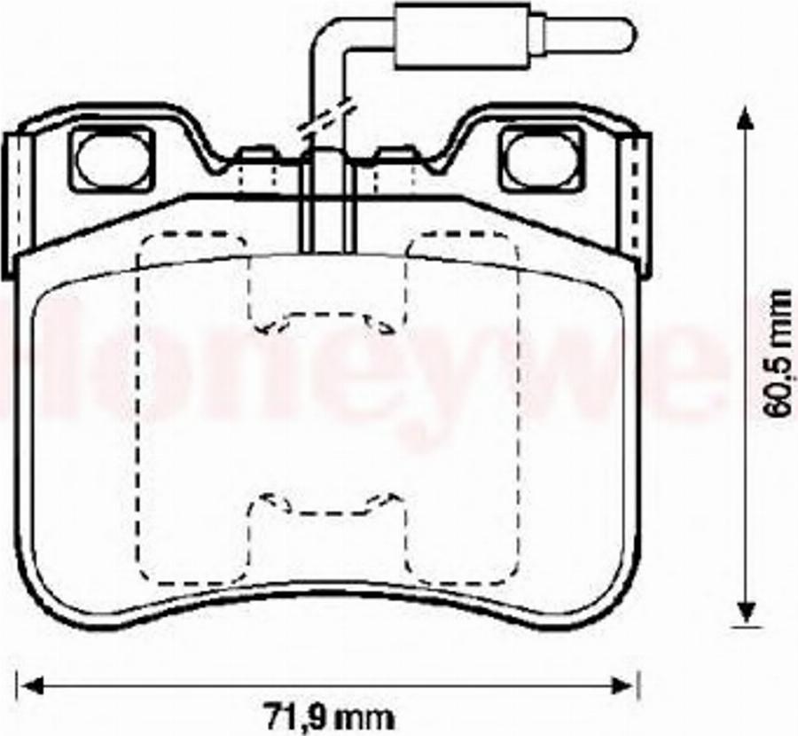 BENDIX 571367X - Bremžu uzliku kompl., Disku bremzes adetalas.lv