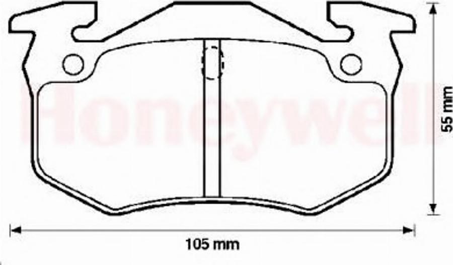 BENDIX 571334B - Bremžu uzliku kompl., Disku bremzes adetalas.lv