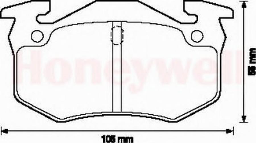 BENDIX 571335B - Bremžu uzliku kompl., Disku bremzes adetalas.lv