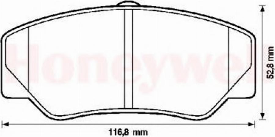 BENDIX 571336B - Bremžu uzliku kompl., Disku bremzes adetalas.lv