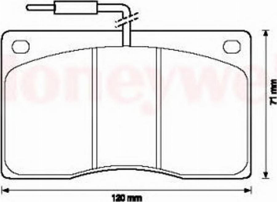 BENDIX 571321B - Bremžu uzliku kompl., Disku bremzes adetalas.lv