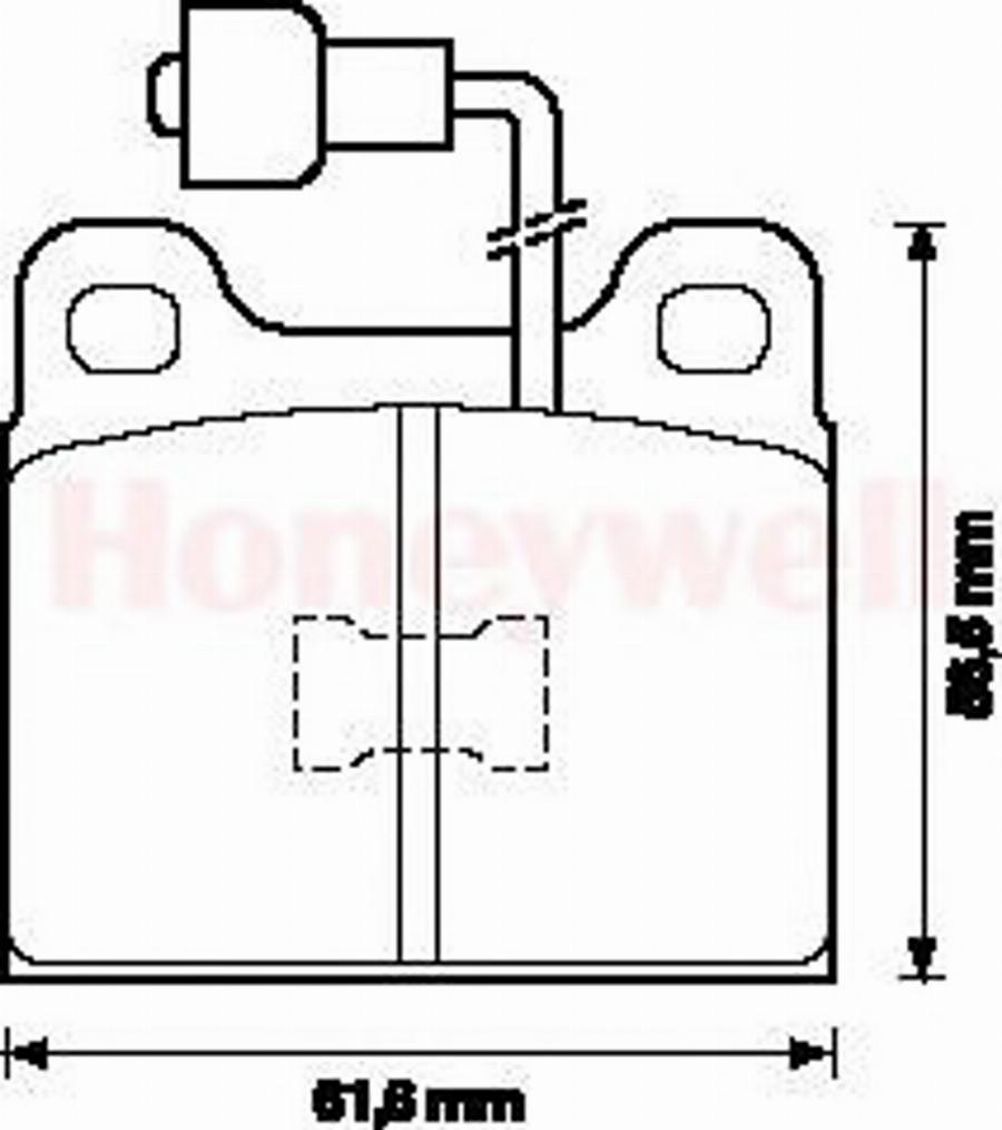 BENDIX 571254B - Bremžu uzliku kompl., Disku bremzes adetalas.lv