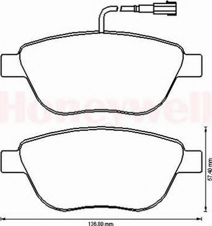 BENDIX 573165B - Bremžu uzliku kompl., Disku bremzes adetalas.lv