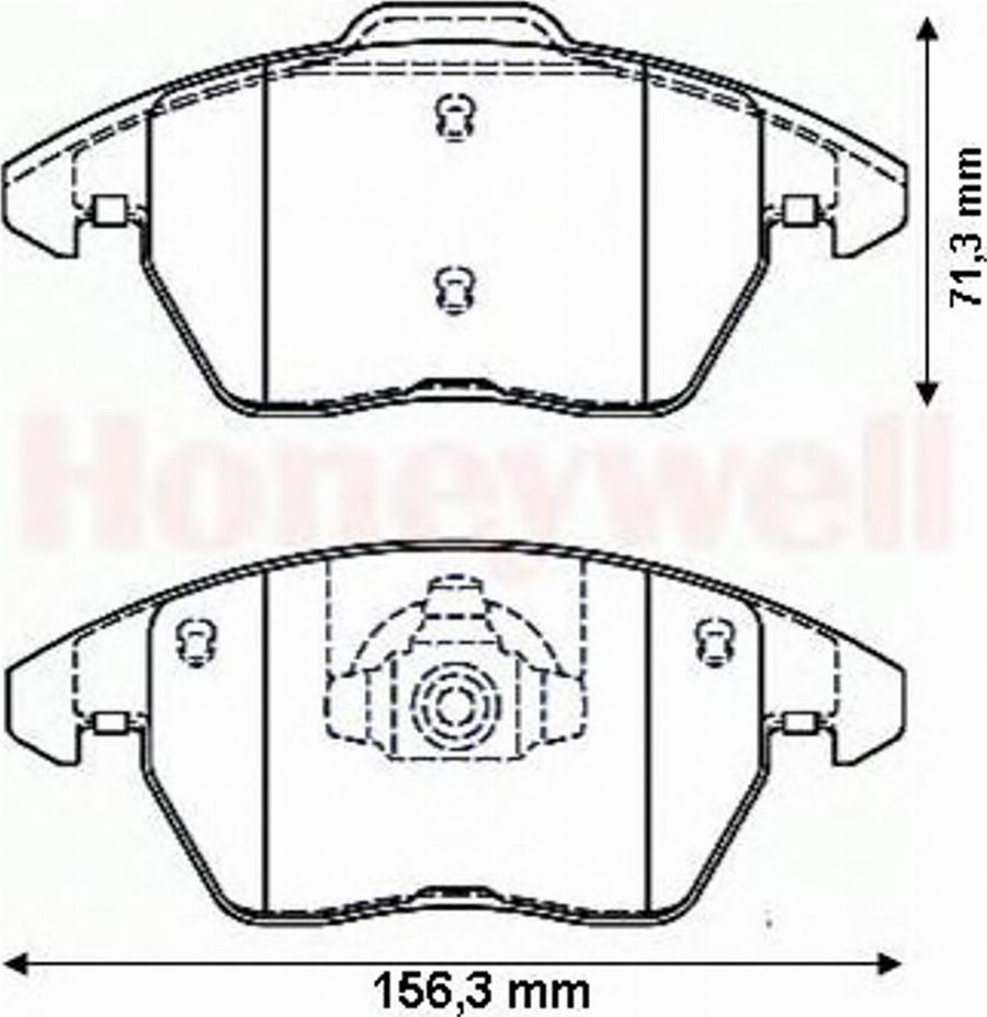 BENDIX 573134B - Bremžu uzliku kompl., Disku bremzes adetalas.lv