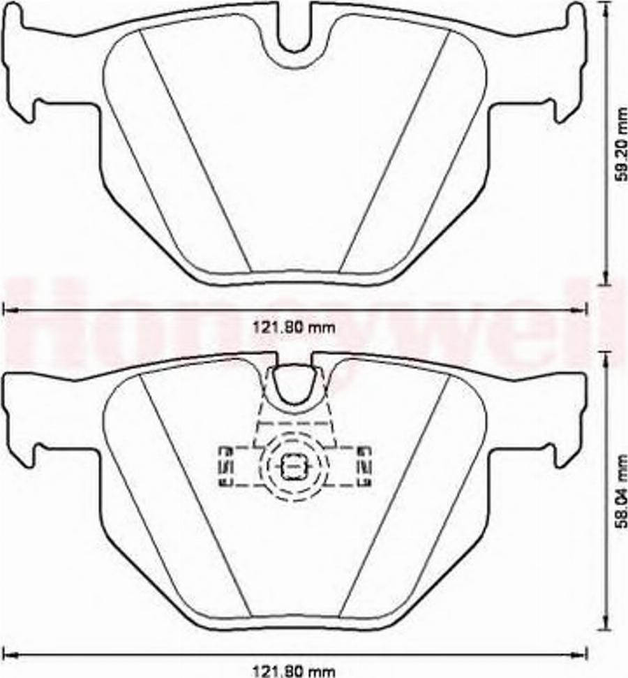 BENDIX 573224B - Bremžu uzliku kompl., Disku bremzes adetalas.lv