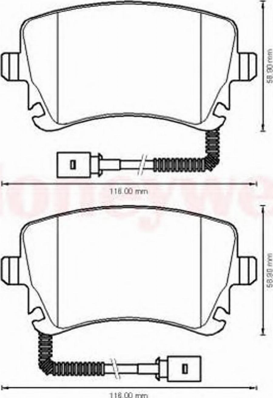 BENDIX 573225B - Bremžu uzliku kompl., Disku bremzes adetalas.lv