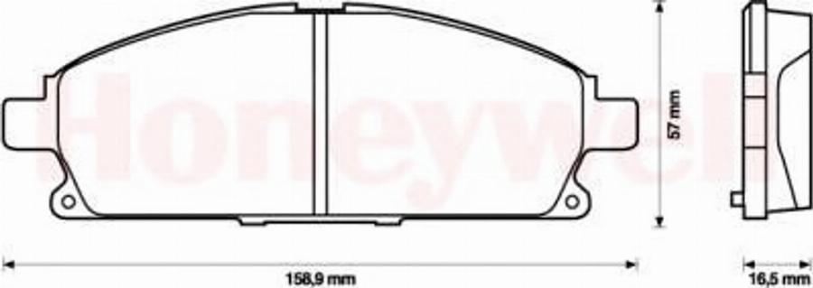 BENDIX 572466B - Bremžu uzliku kompl., Disku bremzes adetalas.lv