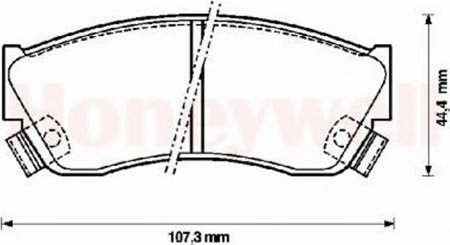 BENDIX 572179B - Bremžu uzliku kompl., Disku bremzes adetalas.lv