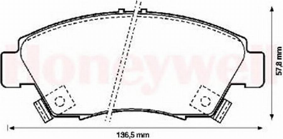 BENDIX 572340B - Bremžu uzliku kompl., Disku bremzes adetalas.lv