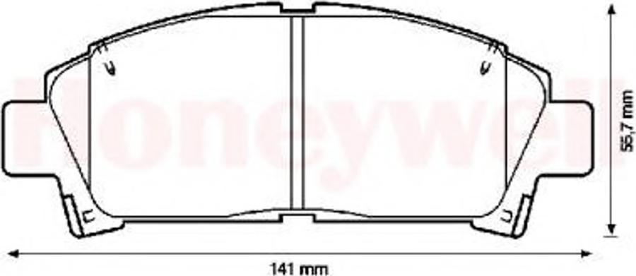 BENDIX 572357B - Bremžu uzliku kompl., Disku bremzes adetalas.lv