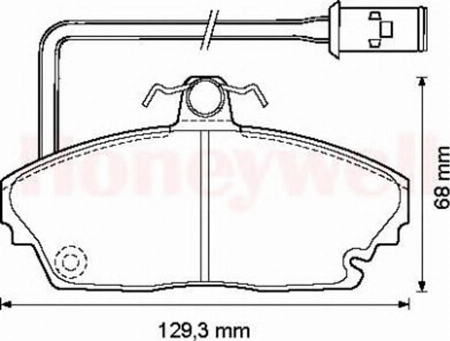 BENDIX 572311B - Bremžu uzliku kompl., Disku bremzes adetalas.lv